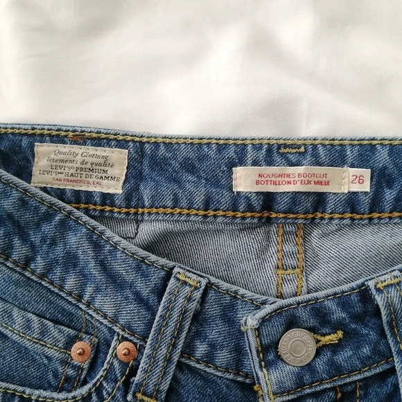 Levi's Noughties Bootcut Flare Jeans in See No More Wash Low Rise Y2K 2000s 26 - Picture 13 of 16